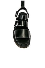Dr. Martens Gryphon Sandal in Black, view 4, click to view large image.