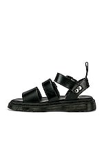 Dr. Martens Gryphon Sandal in Black, view 5, click to view large image.