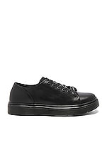 Dr. Martens Dante 6 Eye Leather Shoes in Black, view 1, click to view large image.