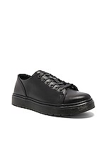 Dr. Martens Dante 6 Eye Leather Shoes in Black, view 2, click to view large image.