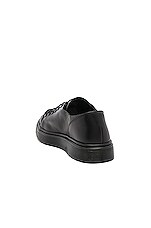 Dr. Martens Dante 6 Eye Leather Shoes in Black, view 3, click to view large image.
