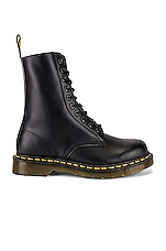 Dr. Martens 1490 Smooth Boots in Black, view 1, click to view large image.