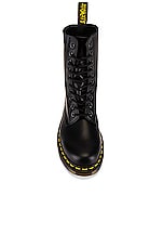 Dr. Martens 1490 Smooth Boots in Black, view 4, click to view large image.