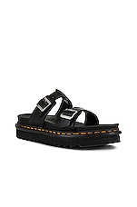 Dr. Martens Myles Sandal in Black, view 2, click to view large image.