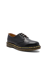 Dr. Martens 1461 3 Eye Gibson in Black, view 2, click to view large image.