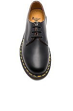 Dr. Martens 1461 3 Eye Gibson in Black, view 4, click to view large image.