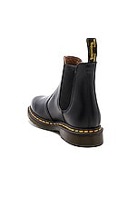 Dr. Martens 2976 Yellow Stitch Boot in Black, view 3, click to view large image.