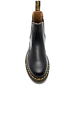 Dr. Martens 2976 Yellow Stitch Boot in Black, view 4, click to view large image.