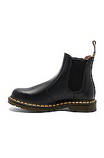 Dr. Martens 2976 Yellow Stitch Boot in Black, view 5, click to view large image.