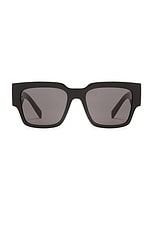 Dolce & Gabbana Square Sunglasses in Black, view 1, click to view large image.