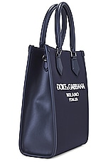 Dolce & Gabbana Nylon Bag in Blue & Navy, view 4, click to view large image.