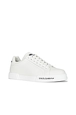 Dolce & Gabbana Portofino Sneaker in Bianco, view 2, click to view large image.