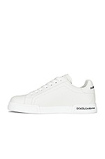 Dolce & Gabbana Portofino Sneaker in Bianco, view 5, click to view large image.