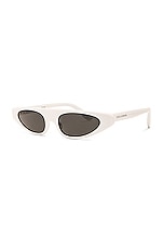 Dolce & Gabbana Classic Sunglasses in White, view 2, click to view large image.