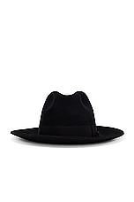 Dolce & Gabbana Fedora Hat in Nero, view 1, click to view large image.