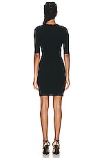 Dolce & Gabbana Mini Dress in Nero, view 3, click to view large image.