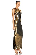 Dolce & Gabbana Sleeveless Corset Dress in Oro, view 2, click to view large image.