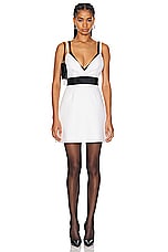 Dolce & Gabbana Mini Dress in Natural White, view 1, click to view large image.