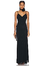 Dolce & Gabbana Slip Dress in Nero, view 1, click to view large image.