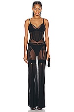 Dolce & Gabbana Slip Dress in Nero, view 2, click to view large image.