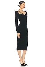 Dolce & Gabbana Midi Dress in Black, view 2, click to view large image.