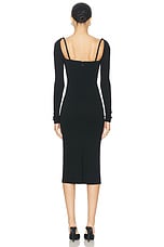 Dolce & Gabbana Midi Dress in Black, view 3, click to view large image.