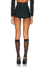 Dolce & Gabbana High Waist Shorts in Black, view 3, click to view large image.