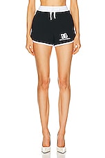 Dolce & Gabbana Logo Shorts in Nero, view 1, click to view large image.