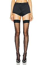 Dolce & Gabbana Satin Short in Nero, view 1, click to view large image.