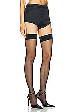 Dolce & Gabbana Satin Short in Nero, view 2, click to view large image.