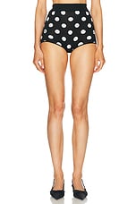 Dolce & Gabbana High Waisted Short in Nero & Bianco, view 1, click to view large image.