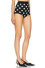 Dolce & Gabbana High Waisted Short in Nero & Bianco, view 2, click to view large image.