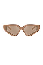 Dolce & Gabbana Geometric Sunglasses in Full Camel, view 1, click to view large image.