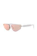 Dolce & Gabbana Cat Eye Sunglasses in Iridescent, view 2, click to view large image.