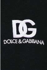 Dolce & Gabbana Small Logo Crewneck Sweatshirt in Nero, view 5, click to view large image.