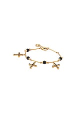 Dolce & Gabbana Bijoux Cross Bracelet in Gold, view 1, click to view large image.