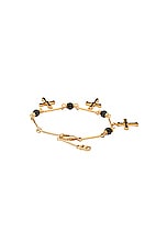 Dolce & Gabbana Bijoux Cross Bracelet in Gold, view 3, click to view large image.