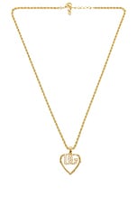 Dolce & Gabbana Logo Necklace in Gold, view 1, click to view large image.