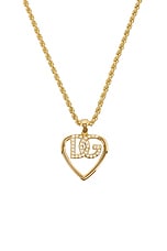 Dolce & Gabbana Logo Necklace in Gold, view 3, click to view large image.