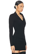 Dolce & Gabbana Stretch Jacket in Black, view 2, click to view large image.