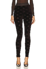 Dolce & Gabbana High Waisted Pant in Dark Brown, view 1, click to view large image.