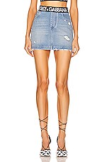 【関税＆送料込み】Dolce & Gabbana Miniskirt Clothing Denim mini skirt with rips in Blue for Women | Dolce&Gabbana® US