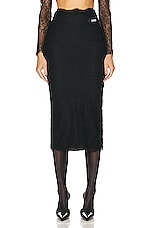 Dolce & Gabbana Pencil Skirt in Nero, view 1, click to view large image.