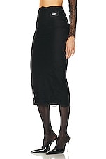Dolce & Gabbana Pencil Skirt in Nero, view 3, click to view large image.