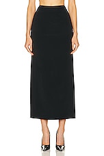 Dolce & Gabbana Cady Pencil Skirt in Nero, view 2, click to view large image.