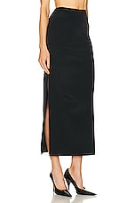 Dolce & Gabbana Cady Pencil Skirt in Nero, view 3, click to view large image.