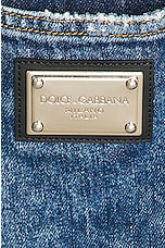 Dolce & Gabbana Short Skirt in Denim, view 5, click to view large image.