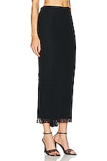 Dolce & Gabbana Laced Skirt in Nero, view 3, click to view large image.