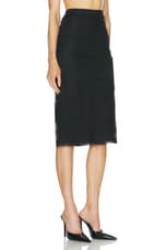 Dolce & Gabbana Lace Pencil Skirt in Nero, view 2, click to view large image.
