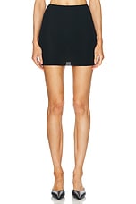 Dolce & Gabbana Mini Skirt in Nero, view 1, click to view large image.